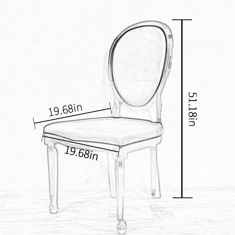 Canora Grey Scarleth Tufted King Louis Back Side Chair Wayfair Canada